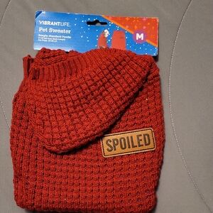 Vibrant Red Pet Sweater